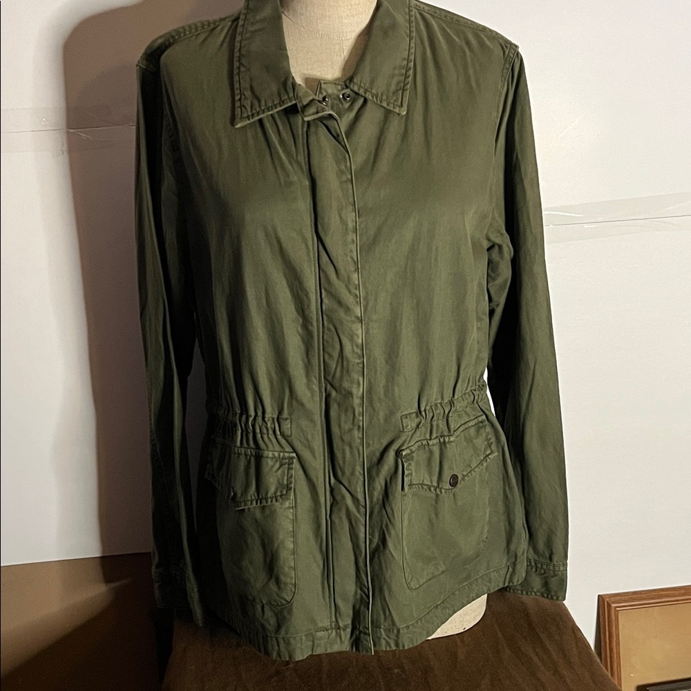 😄Sanctuary military green jacket lightweight large